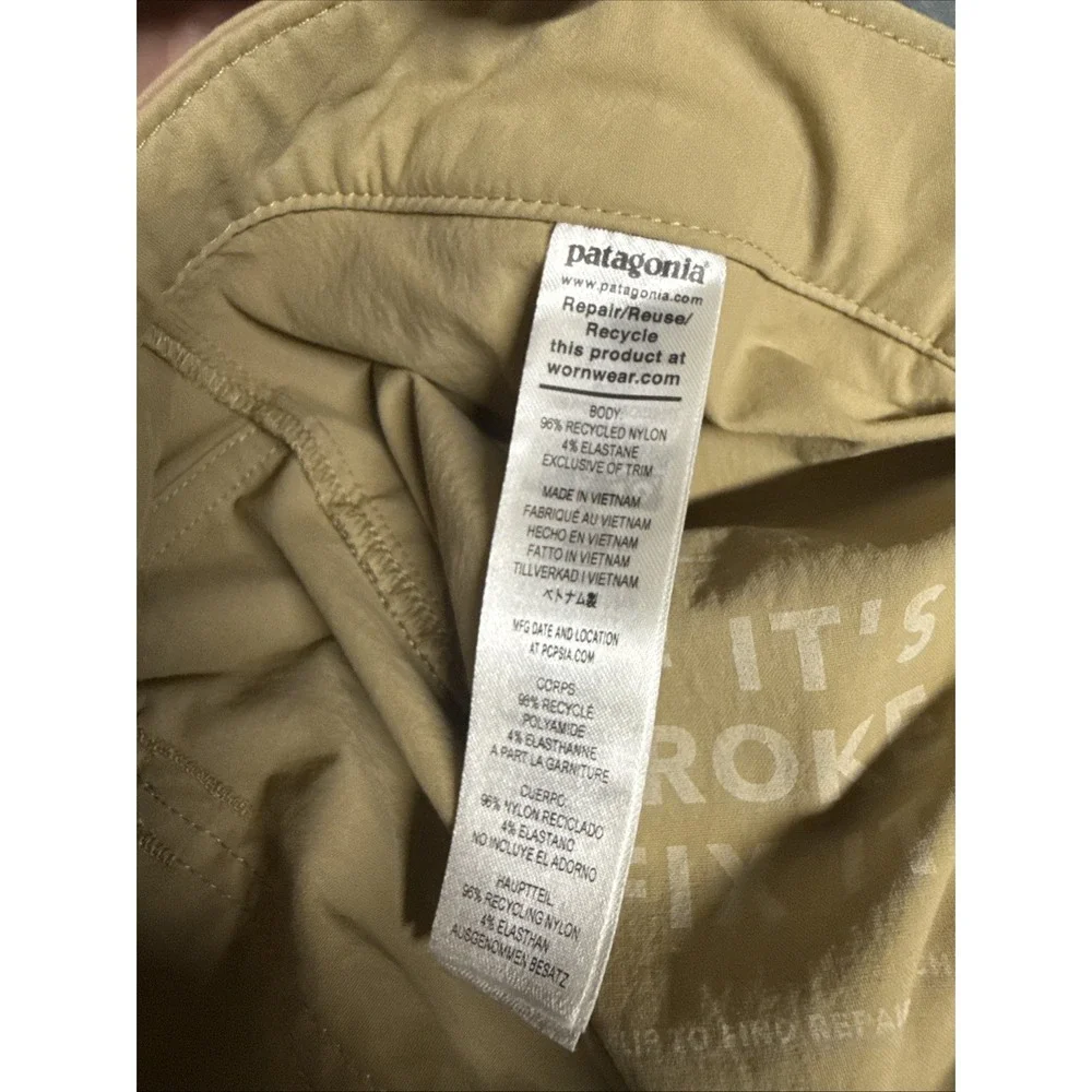 Patagonia Quandary Hiking Pants Men's 44 Khaki Stretch Outdoor Trail 55178SP